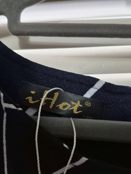 Ihot Dresses & Skirts - iHot Navy and White Midi Dress
